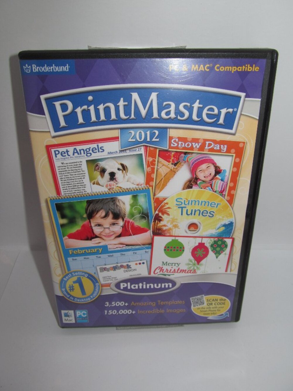 Broderbund PrintMaster 2012 Platinum PC and Mac Compatible Windows Vista XP